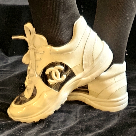 Closet Closing FINAL CHANEL CLEAR SNEAKERS - Picture 10 of 16